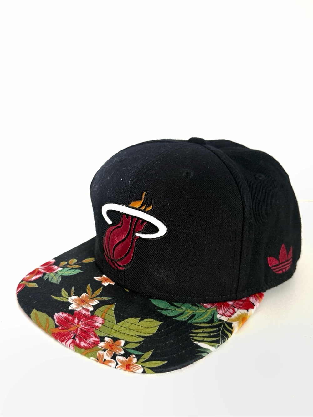 adidas Black Floral Brim Snapback Hat